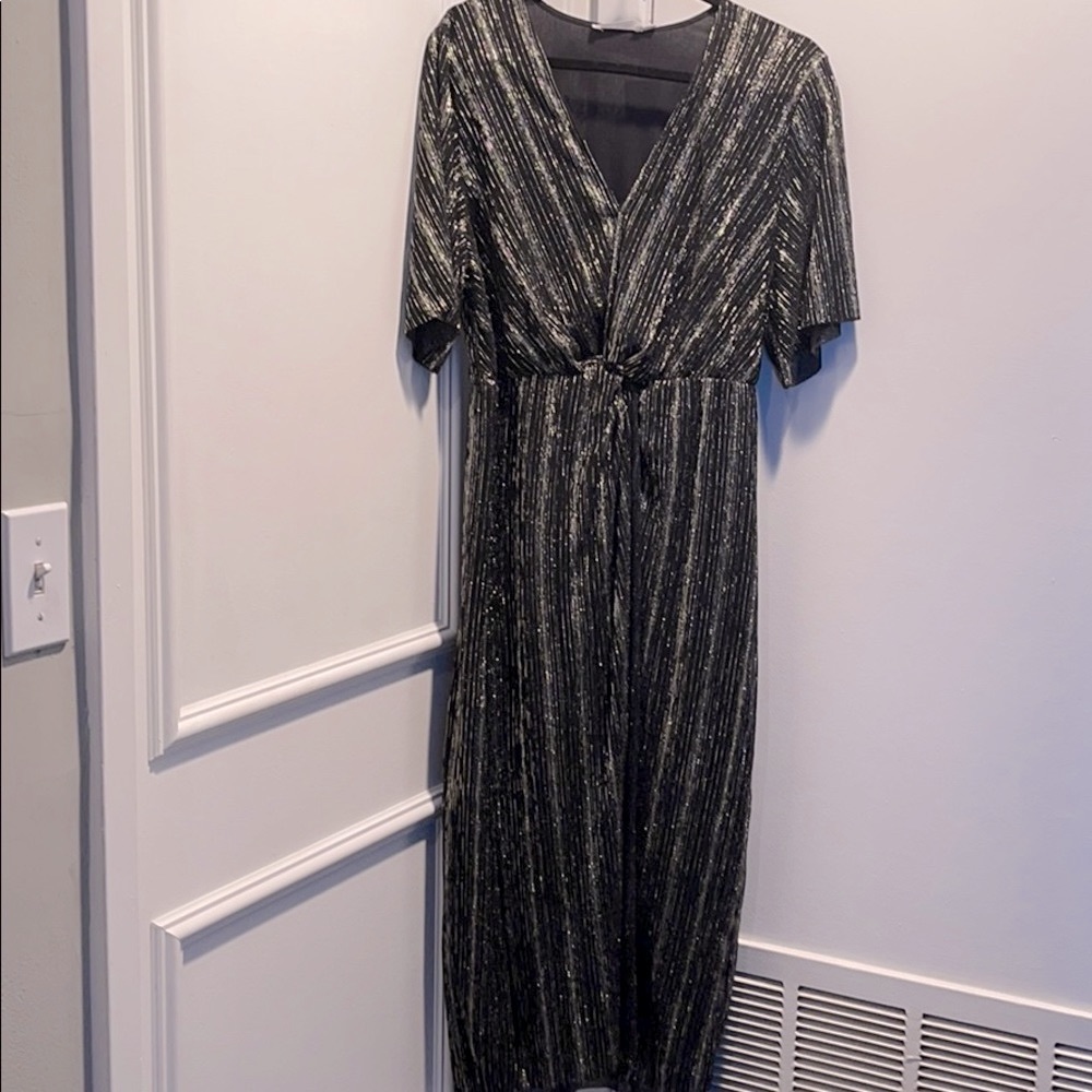 Gold and Black Dress